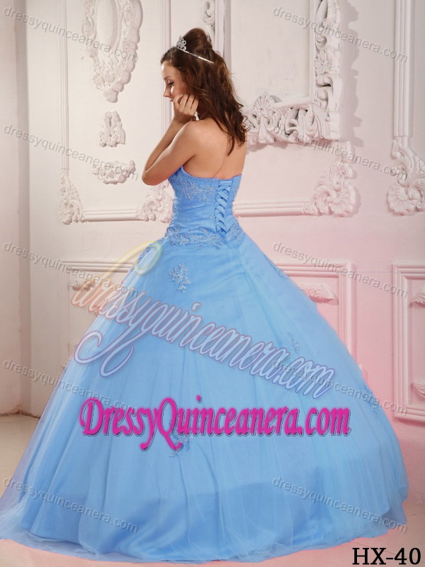 Dresses for Quince with Sweetheart in Baby Blue on Promotion