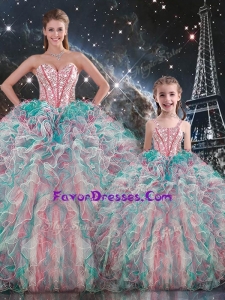 Fashionable Ball GownPrincesita With Quinceanera Dresses with Beading and Ruffles