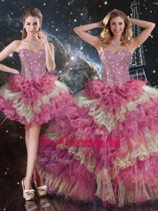 Gorgeous Ball Gown Sweetheart Detachable Quinceanera Skirts for Fall