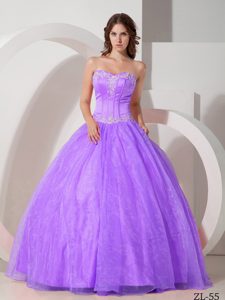 Beautiful Satin and Organza Quinceanera Gowns with Appliques and Beading