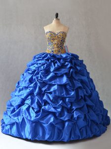 Sleeveless Lace Up Beading and Pick Ups Quinceanera Dress