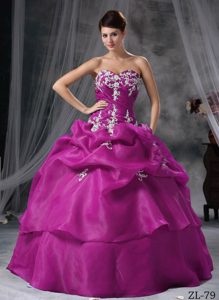 Inexpensive Sweetheart Ball Gown Style Sweet 16 Dresses in Organza